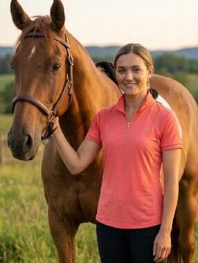 R.J. Classics Equestrian Polo Shirt Sz XXL Apricot